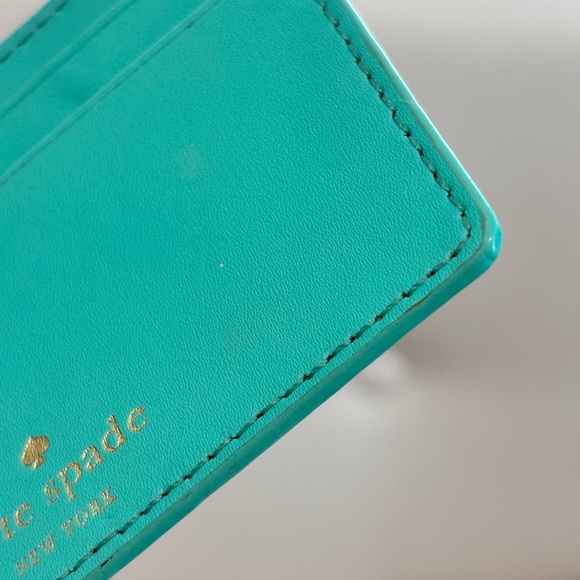 Kate Spade Madison Small Slim Card Holder in Blue Glow - Picture 3 of 9